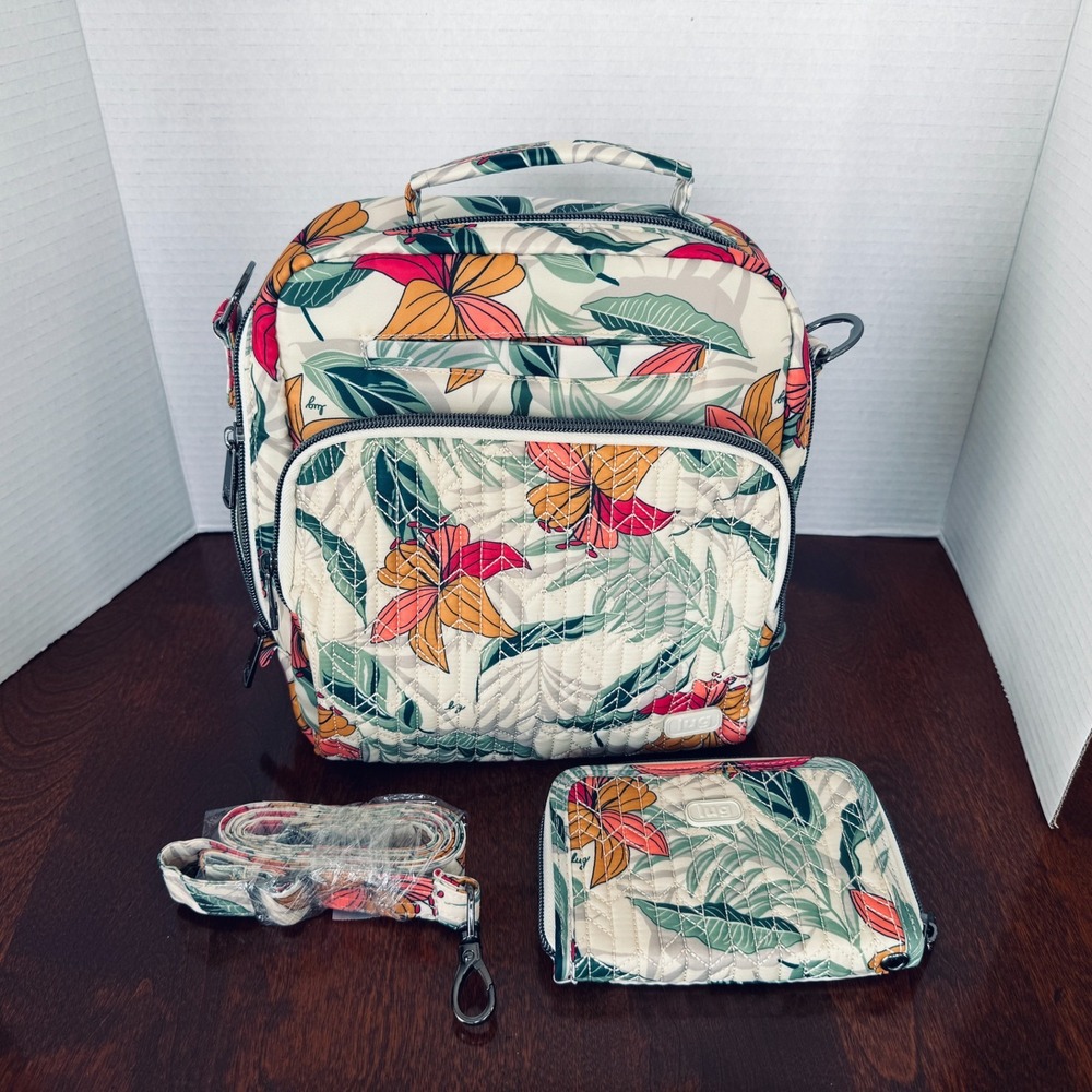 Lug RANGER Crossbody Lily Sand AND Matching RODEO Zip Around Short Wallet